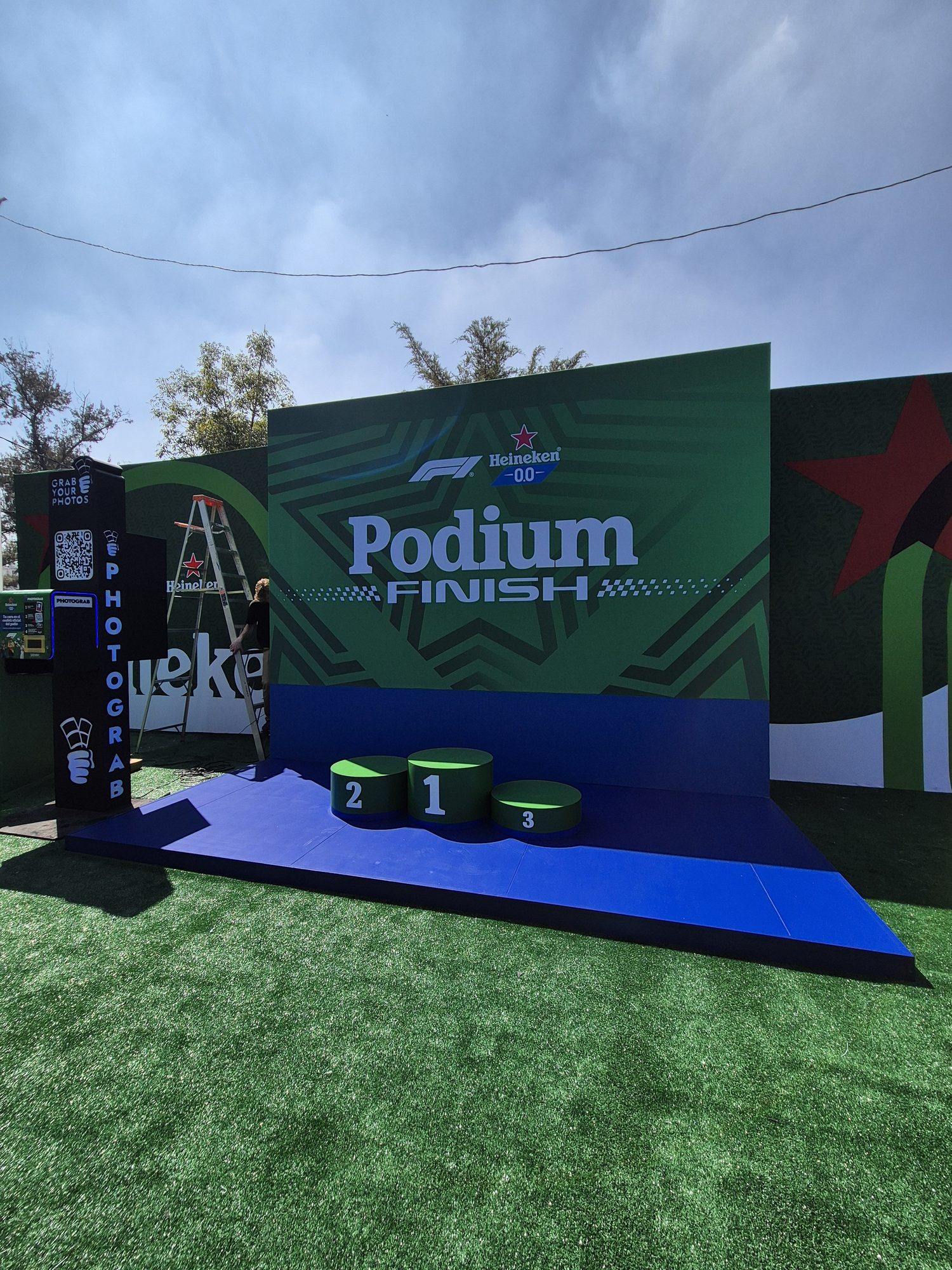 Complete Heineken Podium Finish activation and PHOTOGRAB station at the Mexico Grand Prix