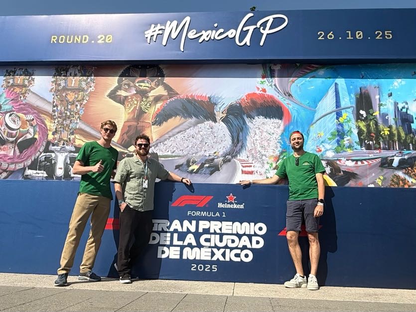The WAUD studio team together at a project in Mexico City